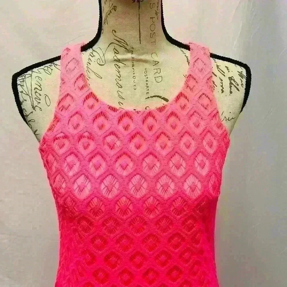 Lilly Pulitzer Dragonfruit Pink Ombre Marquette Shift Dress X Small - Picture 7 of 15